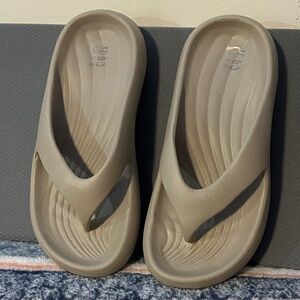 Beige Flip Flop Sandals